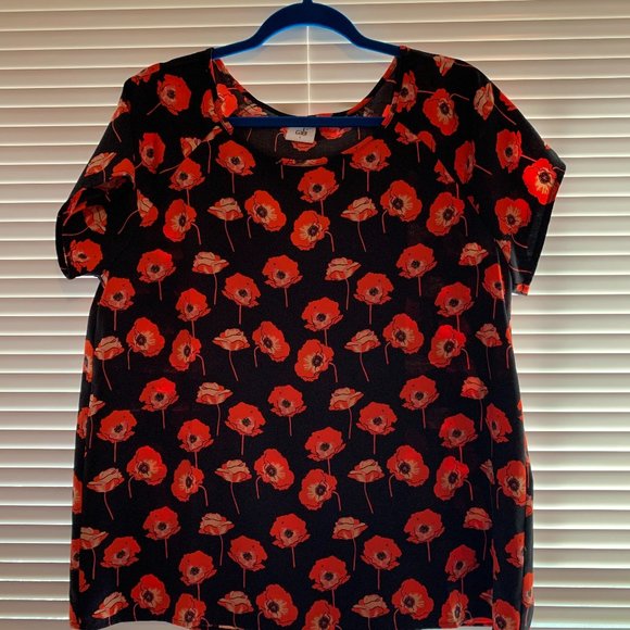 Poppy Print Blouse - Picture 1 of 3